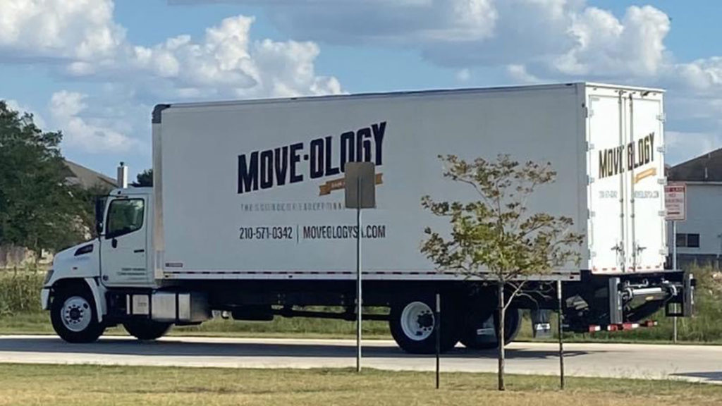 Moveology moving truck signage
